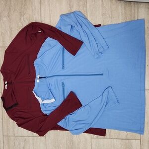 2 Deyeek Side Snaps Long Sleeve Shirt Chemo Port Shoulder Surgery Cancer Top